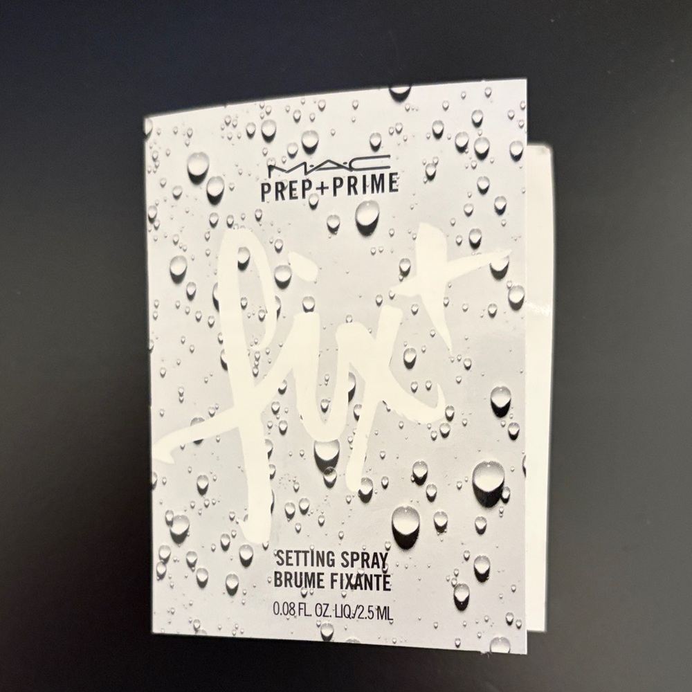 MAC Cosmetics Prep + Prime Fix Setting Spray Sample - White